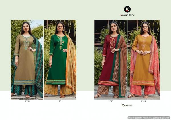 Kalarang Renee Designer Jam Satin Dress Material